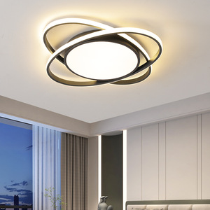 Lampada da Soffitto LED Nera dal Design Creativo per <span class=keywords><strong>Camera</strong></span> da Letto e Soggiorno - Product Image 1