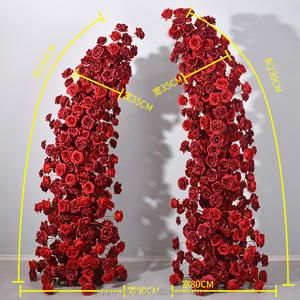 2.1 + 2.<span class=keywords><strong>3</strong></span> 米红角丝花套装 - 婚礼拱门背景装饰 - Product Image 5