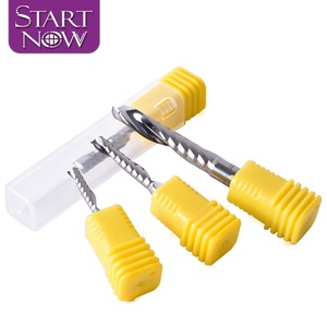 Startnow fresa in acciaio al tungsteno acrilico incisione CNC Router Bit di legno utensile da taglio fine mulino a una canna a spirale punte - Product Image 5