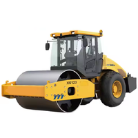 Compacteur routier de marque chinoise 12 tonnes XS123, rouleau vibratoire à tambour unique avec moteur diesel de marque réputée à vendre