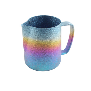 Pichet à lait en titane de luxe avec logo personnalisé, pour café au lait, cappuccino, latte art, barista, pichets à vapeur - Product Image 3