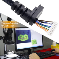 Conector de cable macho DIN de 6 pines macho a DIN de 6 pines de alta calidad Material de carcasa de PC nominal 5A para aplicaciones de alimentación y PCB
