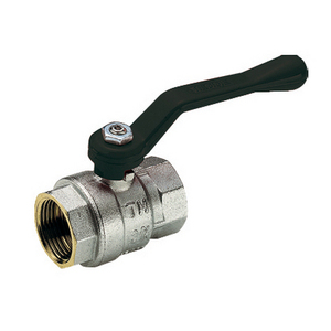 Valvola a sfera a passaggio totale Scirocco 3/8 pollici DN 10 PN50 con leva per sistemi HVAC - Product Image 1