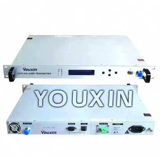 جهاز إرسال فيبروبتك للبث البصري CATV 1310 نانومتر كابل تلفزيون 10 ميجا وات