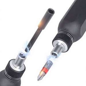 Multipurpose Ratcheting <b>Screwdriver</b> Set 28 In 1 Interchangeable Bit Plastic Handle Matte Finish Diy Tool Kit - Product Image 3