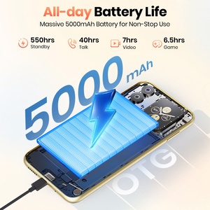 สมาร์ทโฟน Fossibot S7 Pro หน้าจอ 6.9 นิ้ว 120Hz ระบบปฏิบัติการ Android 16 ชิปเซ็ต UMS9230E T615 Octa-core แบตเตอรี่ 5000mAh กล้อง 16MP แรม 8GB ความจุ 256GB - Product Image 4