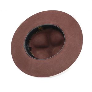 Chapeau haut de forme en feutre de laine australienne ND117 pour adulte unisexe, 100 % laine, large bord, style gentleman, avec fleur et nœud, toutes saisons - Product Image 6