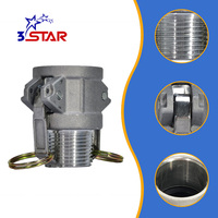 Acoplamiento Cam Lock de Aluminio, Acoplamientos Giratorios Tipo B, Acoplamiento de Manguera de 3/4 con Abrazadera