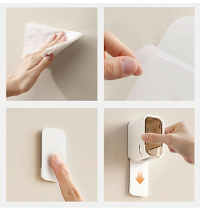 Soporte de Pared para Cepillos de Dientes, de Plástico, con Tapa Abatible, Impermeable y a Prueba de Polvo, Venta al Por Mayor - Product Image 3