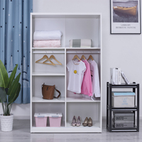 Armoire moderne à portes coulissantes en métal assemblée à bas prix mobilier de chambre à coucher pour la maison hôpital utilisation polyvalente du salon