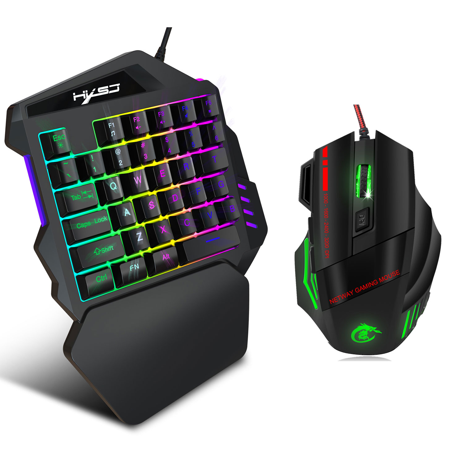 Ergonomic Wholesale hxsj v100 keyboard mouse For Long Hours With