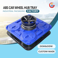 Bandeja de Transporte de Plástico HDPE Azul Antiestática Personalizada de Fábrica YZG para Piezas Automotrices