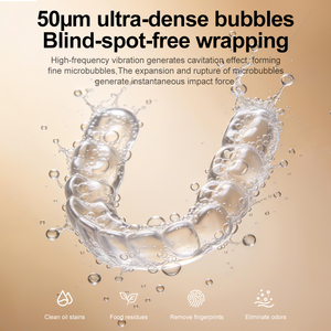 <span class=keywords><strong>Nettoyeur</strong></span> ultrasonique UV pour bijoux, montres, prothèses dentaires, aligneurs, gouttières et protège-dents - Product Image 4