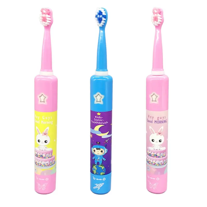 Waterdichte USB oplaadbare kindertandenborstel Zachte britsle slimme elektrische tandenborstel tür elektrische tandenborstel