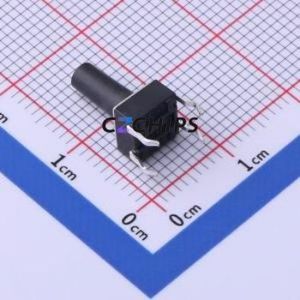 TS-1095PD-A145B3-D2 Tactile Switch Through hole-4P,6x6mm Switch Single Pole Single Throw Round Button 2.5N Through Hole - Product Image 2