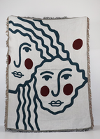 Tapisserie tissée décorative pour la maison, vente en gros, couverture en coton