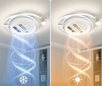 Nouveau design 2026 – Ventilateur de plafond LED à spectre complet, sans pales, double usage chaud et froid, montage encastré pour la décoration intérieure