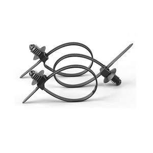 Attache-câble en plastique <span class=keywords><strong>à</strong></span> tête filetée, type épingle fixe, en forme de sapin, amovible, capacité 10 kg, pour harnais de fixation de fils - Product Image 3