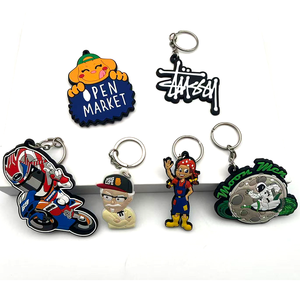 Personalizado al por mayor llavero de goma de PVC logotipo de la marca Animal esmalte suave personalizado suave llaveros de goma de PVC - Product Image 2
