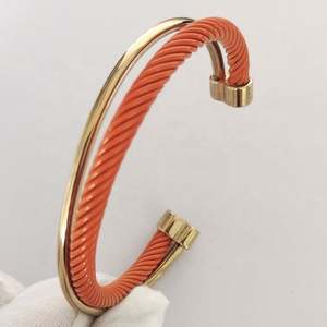 Ebay 2023 Bracelet en fil de câble torsadé en acier inoxydable pour dames à la mode - Product Image 4