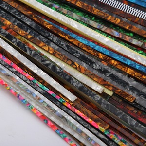 Tiras de celuloide para atar guitarra, bordes de púas, embellecedor, encuadernación de guitarra para cuello, cuerpo, varios colores - Product Image 6