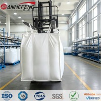 Grand sac FIBC en PP avec baffle, capacité 1000kg 1250kg, sangle de levage d'angle pour acide adipique, certifié SGS, sac FIBC vrac recyclable