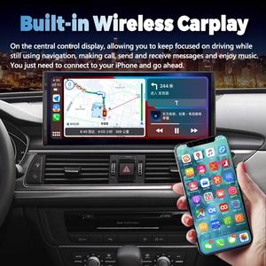 Radio para Auto Android 13 de 12.3 Pulgadas con Pantalla QLED 1920*720 para AUDI A6 A7 2012-2018, Reproductor Multimedia de Video, Estéreo, GPS, CarPlay Inalámbrico - Product Image 3