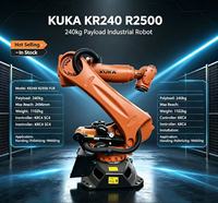 Robot industriel KUKA KR240 R2500 Prime FLR avec une charge utile de 240 kg, une portée de 2500 mm et un moteur pour le soudage automobile et les levages lourds