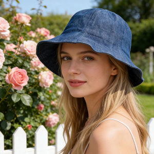 Chapeau de soleil pliable et ajustable en coton et lin pour femme, idéal pour les voyages décontractés en plein air – Vente en gros pour fournisseurs de chapeaux. - Product Image 1