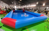 Piscine gonflable Zorb résistante aux déchirures et aux UV, portable, pour location de fête estivale, piscine gonflable pour la baignade