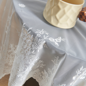 <span class=keywords><strong>Blanc</strong></span> vert foncé or Floral 3D <span class=keywords><strong>tissu</strong></span> brodé transparent 100% polyester tricoté techniques par cour mode rideau de douche Dolly - Product Image 5