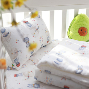 Juego de Ropa de <span class=keywords><strong>Cama</strong></span> para Cuna de Bebé de 5 Estrellas, Sábanas Ajustables Suaves, Cubrecamas, Almohada, Cubrecama Unisex Acogedor para Niños - Product Image 3