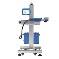 Imprimante laser volante automatique en ligne 220V, facile à utiliser, pour l'impression de dates sur film plastique