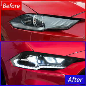 Para <span class=keywords><strong>Ford</strong></span> <span class=keywords><strong>Mustang</strong></span> 2018-2023 LED Auto faros montaje dinámico intermitente proyector lente lámparas delanteras actualización 6500K nuevo Coche - Product Image 2