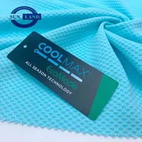 قماش شبكي رياضي من Coolmax بمقاس 100% من نسيج شبكي منسوج على شكل خلية النحل سريع الجفاف
