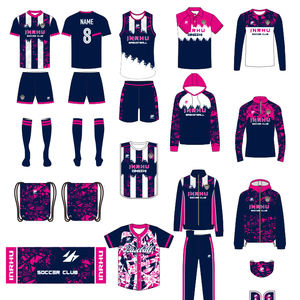 특별 제공 상쾌한 축구 저지 축구 유니폼 세트 축구 스포츠 운동복 팀 착용 - Product Image 1