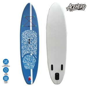 Planche à pagaie gonflable de qualité supérieure pour débutants et avancés, idéale pour la navigation sur lac et océan, écologique, portable, avec 3 ailerons. - Product Image 2