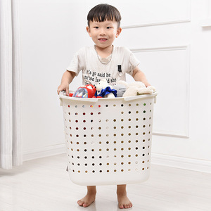 Arnoxin Plastic Laundry <b>Basket</b> Rectangle Portable Clothing Organizer for Household Bathroom <b>Storage</b> - Product Image 4