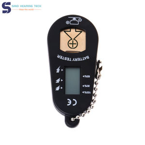 Testeur de piles pour aides auditives et stockage avec affichage LED Vérificateur de piles pour aides auditives avec testeur de piles bleu/noir/rouge - Product Image 5