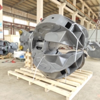Grappin hydraulique pour bois de construction, type « Orange Peel », rotatif à 360 degrés, pour excavatrice, accessoire de manutention de déchets de bois