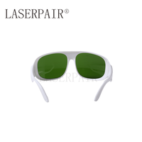 Lunettes de sécurité laser à protection de longueur d'onde 200-1800 nm avec monture blanche certifiées CE pour les appareils IPL