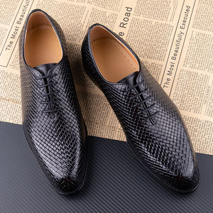 <span class=keywords><strong>Scarpe</strong></span> <span class=keywords><strong>Oxford</strong></span> da <span class=keywords><strong>Uomo</strong></span> Artigianali di Alta Qualità in Vera Pelle, Comode per Matrimoni, in Strato di Punta di Bovino, con Suola in Gomma, per Feste - Product Image 3