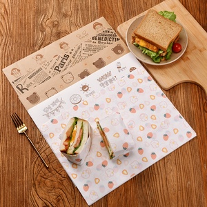 Papel de Envolver Hamburguesas con Revestimiento de PE Ecológico Personalizado |   Papel Premium Antigrasa de Grado Alimenticio para Empacar Hamburguesas, Pan y Galletas - Product Image 4