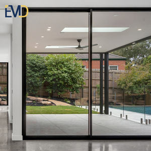 Modern Style Villa Design Lowe Glass <b>Sliding</b> Patio <b>Door</b> Soundproof Aluminium Profile <b>Door</b> - Product Image 2