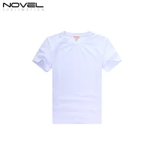 Kaus Poliester Sutra Susu Kustom Kaus Cetak Sublimasi Kosong untuk Anak-anak/Wanita/Pria