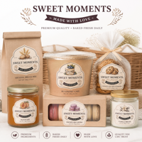 Autocollants décoratifs personnalisés pour assiettes de desserts - Étiquettes adhésives imperméables pour bols à fruits, yaourts et emballages de pâtisseries