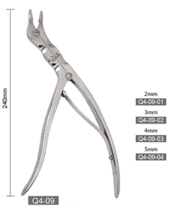 Daftar baru Wellbone sebagian melengkung Double Joint Rongeur untuk instrumen bedah ortopedi Q4-09 - Product Image 2