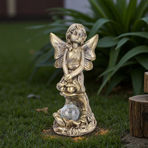 Estatua de Jardín de Hadas Encantadas <span class=keywords><strong>Redeco</strong></span>, Material de Óxido de Magnesio, Estilo Vintage, Decoración de Exterior con Luz LED - Product Image 3