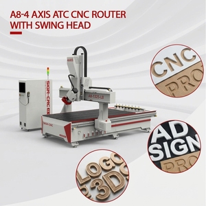 Router CNC de 4 Ejes de Alta Resistencia con Cabezal Giratorio ATC y Aspiradora para PVC, Madera y MDF - Product Image 1
