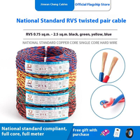 Câble électrique RVS torsadé à deux conducteurs 0,75-2,5 mm² en cuivre étamé pour support de lampe, protection incendie, prix bas